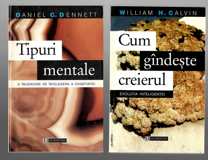 Pachet 2 carti W.H. Calvin - Cum gandeste creierul/ D. Dennett - Tipuri mentale
