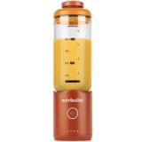 Blender portabil Nutribullet&reg; Flex NBP013OR, capacitate 590 ml, baza motor detasabila, 15 utilizari per incarcare, USB-C, portocaliu