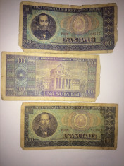 bancnota 1 suta lei vechii foto