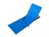 Sezlong Pliabil Plaja Heinner, 141x45x51 cm, Albastru, Spatar Reglabil, Buzunare, Cadru Otel, Textil