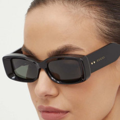 Gucci ochelari de soare femei, culoarea negru, GG1528S