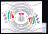 2008 80 de ani de exis Soci. Romana de Radio Bl. 439 LP1820a MNH Pret2,45+1Lei