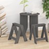 Gossi scaune, 2 buc., gri, 40x40x45 cm, lemn masiv de pin