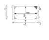Condensator AC Vw Transporter T5, 2003-2016, Mercedes Vito/Viano (W639), 2003-2014 Aluminiu/Aluminiu Brazat, 720(685)X382x16, Cu Uscator Si Filtru In, Mahle
