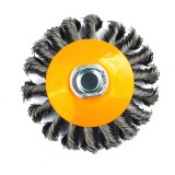 Perie de sarma conica cu noduri ROTOR 100mm M14 Innovative ReliableTools