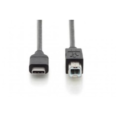 Cablu Digitus USB-C to USB-B 3A 1.8 M black