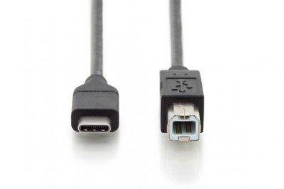 Cablu Digitus USB-C to USB-B 3A 1.8 M black foto