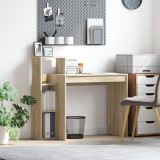 vidaXL Birou de scris Sonoma Oak Placă aglomerată Mediu Birou compact