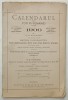 Calendar 1900 Rom&acirc;nia, N.D. Popescu, 1899, Librăria H. Steinberg, Ilustrat, Carte Veche