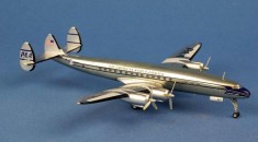Machetă metalică avion Pan American L-1049 Constellation, scara 1:200, 18x19 cm