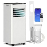 HOMCOM Aer Condiționat Portabil 7000 BTU 4 &icirc;n 1 Răcire Dezumidificator Ventilator Cronometru pentru 26 m&sup2; Alb | Aosom Romania