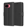 Husa Portofel Piele Neagra Techsuit pentru Google Pixel 9a, Protectie Completa, Functie Stand