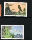 NORVEGIA 1986 NATURA , PASARI - SERIE COMPLETA NESTAMPILATA