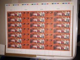 TIMBRE ROMANIA MNH-2004 /LP-1654 POMPIERII -coala de 21 valori +28 viniete