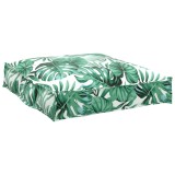 vidaXL Pernă pentru șezut din paleți model frunze 70 x 70 x 12 cm 42001506