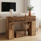 vidaXL Masă de cafea Lemn vechi 102 x 35 x 75 cm Lemn prelucrat 899934