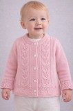 Cardigan roz tricotat Modify pentru bebeluși (Marime Disponibila: 9 luni)