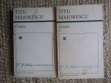 Titu Maiorescu - Critice 2 volume (1967)