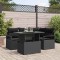 vidaXL Set de canapele pentru grădină 5 pcs Negru 100 x 55 x 73 cm 3348819
