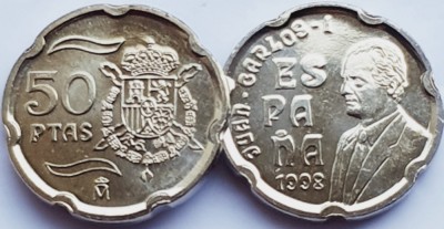 3005 Spania 50 Pesetas 1998 Juan Carlos I km 991 UNC foto