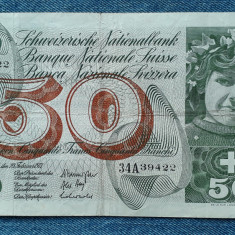 50 Francs 1971 Elvetia / Francs Franchi Switzerland / seria 34A39422