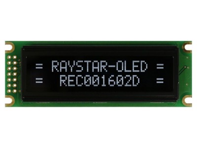 Afișaj OLED alfanumeric 16x2, alb foto