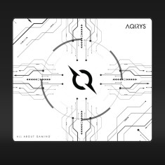 Mousepad de gaming Aqirys Gruis White Medium, Waterproof