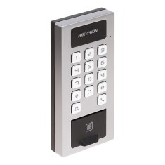 Terminal control acces si interfon cu tastatura, cititor card, amprenta, BT, Wi-Fi - HIKVISION DS-K1T502DBFWX
