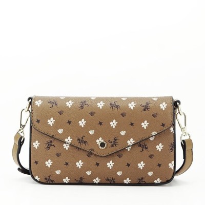 Geanta mica cognac cu imprimeu CM6120A 14 foto