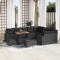 vidaXL Set de canapele pentru grădină 12 pcs Negru 90 x 55 x 71 cm 3363604
