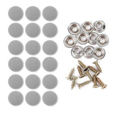 Kit 20 capse tapitate pentru reparatia plafonului auto, compatibil Audi, Skoda, BMW, VW, OPEL si alte modele, culoare Gri, MyStyle&amp;reg; foto