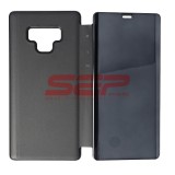 Husă Clear View Mirror Samsung Galaxy Note 9 Neagră Tip Carte
