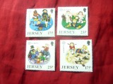 Serie Jersey 1989 - Europa - Jocuri copii , 4 valori
