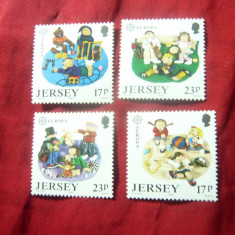 Serie Jersey 1989 - Europa - Jocuri copii , 4 valori