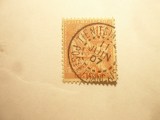 Timbru Posta Franceza in China 1902 - 15c stampila frumoasa