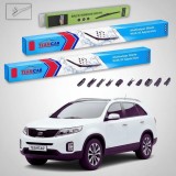 Cumpara ieftin Ștergătoare Kia Sorento II XM SUV 2009-2015 | Set Față și Spate Flat Premium &ndash; TeamCar&reg;