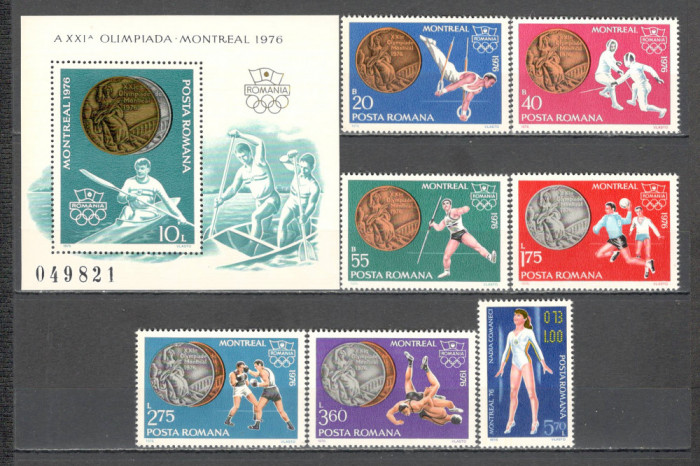 Romania.1976 Medalii olimpice MONTREAL ZR.572
