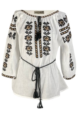 Bluza tip ie dama R24, alb/bej , marimea L foto