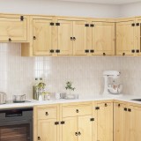 vidaXL Dulap cu raft cu ușă Miere 60 x 32 x 40 cm Lemn de pin masiv 42007558