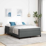 Cumpara ieftin Pat cu arcuri Gri inchis 160 x 200 cm tesatura