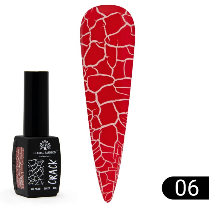 Oja semipermanenta CRACK, Global Fashion 8ml, 06