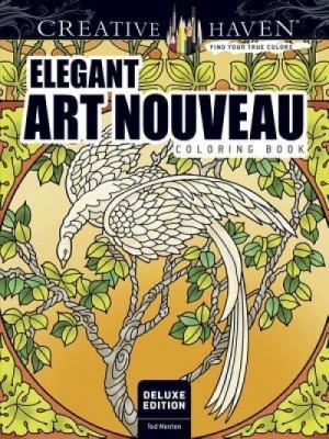 Creative Haven Deluxe Edition Elegant Art Nouveau Coloring Book foto