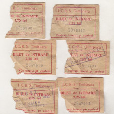 bnk div Lot 6 bilete film Timisoara 1960