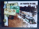 Cumpara ieftin Cuba 2004 tramvaie, cai ferate bloc neștampilat