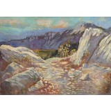 Peisaj din Dobrogea - pictura Dorin Barbu
