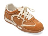 Cumpara ieftin Pantofi sport FLAVIA PASSINI maro, T265105, din material textil si piele naturala