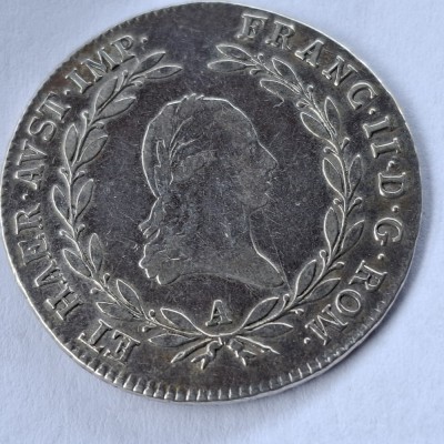 Austria 20 kreuzer 1806 A/ Viena argint Francisc l foto