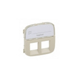 Capac Valena Allure - double RJ 45/RJ 11 priza - cu label holder -ivory, Legrand