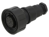 Conector circular BULGIN PXV0794/S mufă mamă 12 pini 5A 50V fără contacte