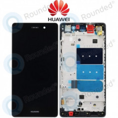 Capac frontal modul display Huawei P8 Lite + LCD + digitizer negru